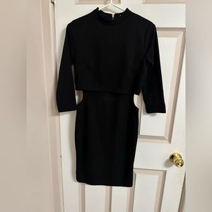 Black dress with cut out from sides